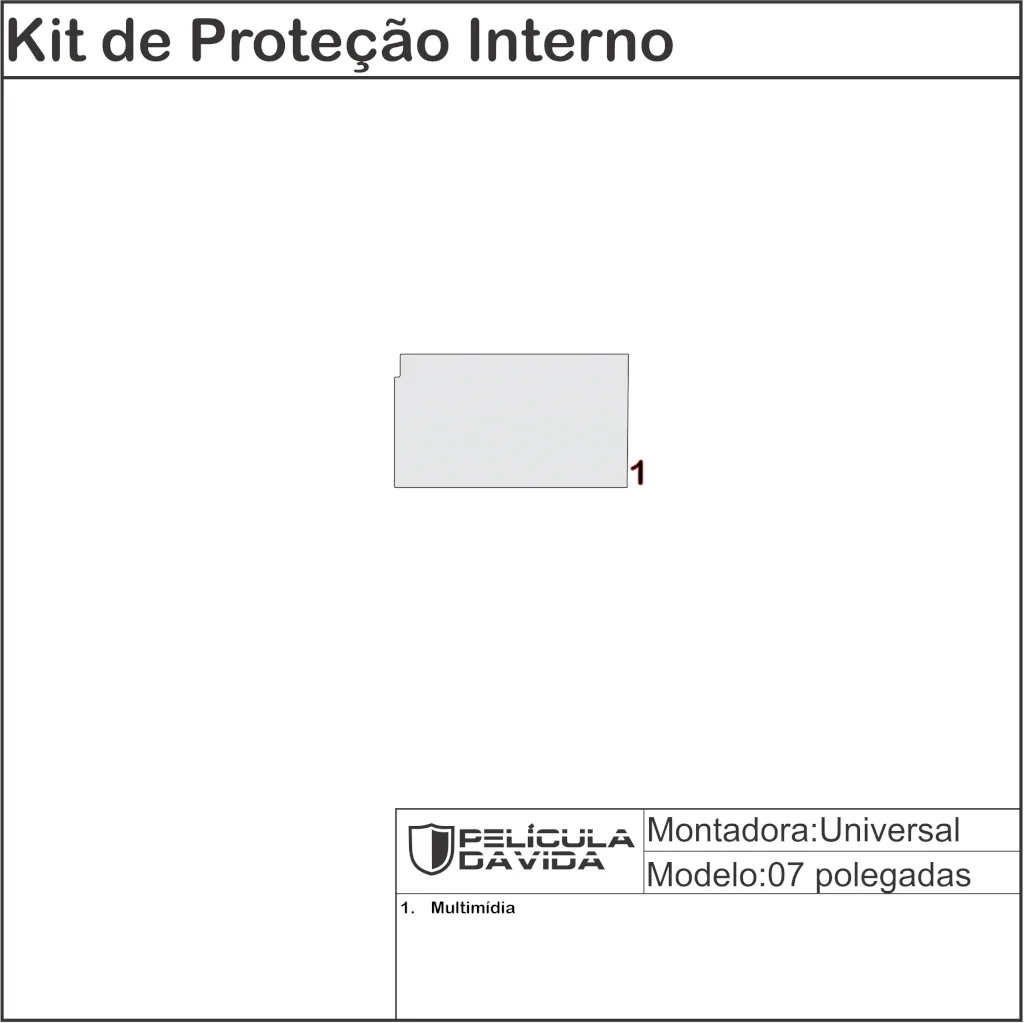 Pelicula proteção ppf universal 07 polegadas brilho