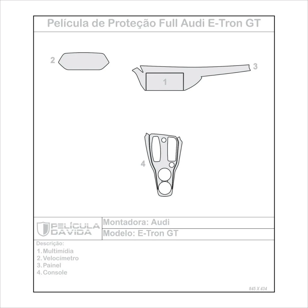 Película de proteção ppf Audi E Tron